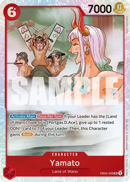 Yamato, One Piece card EB02-006 — Anime 25th Collection set