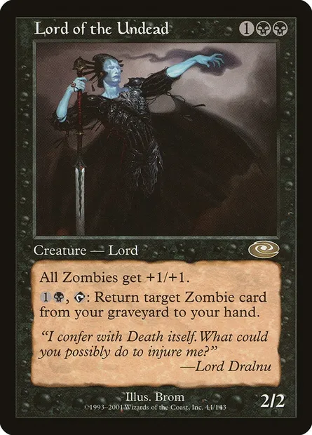 Seigneur des mort-vivants, carte Magic PLS 44 — extension Planeshift