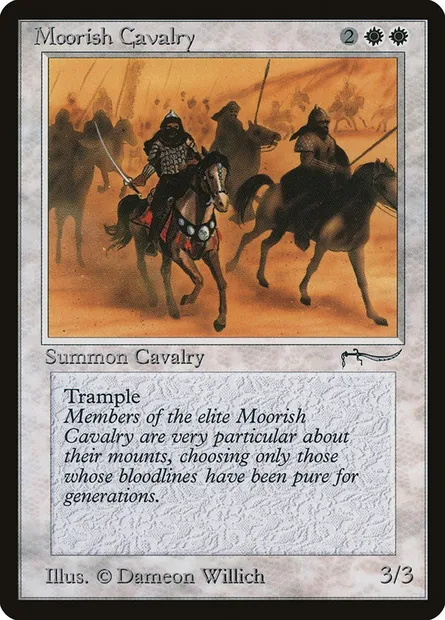 Moorish Cavalry, Magic card ARN 7 — Arabian Nights set