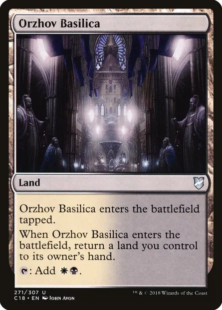 Orzhov Basilica, Magic card C18 271 — Commander 2018 set