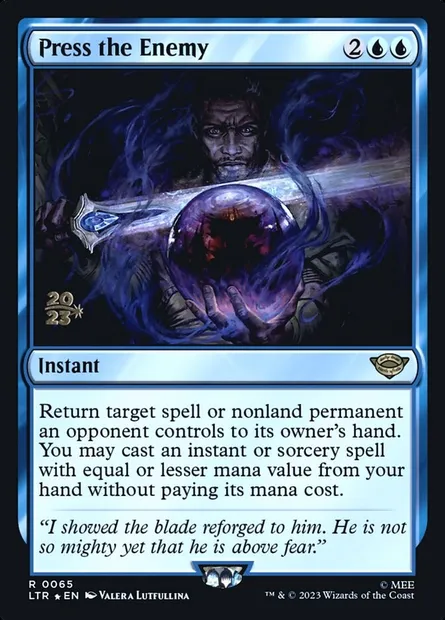 Press the Enemy, Magic card PLTR 65s — Tales of Middle-earth Promos set