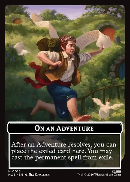 On an Adventure, carte Magic THOB 15 — extension The Hobbit Tokens