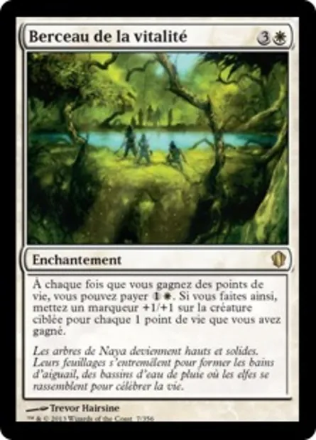 Berceau de la vitalité, carte Magic C13 7 — extension Commander 2013