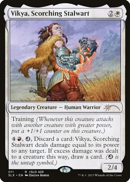 Vikya, Scorching Stalwart, carte Magic SLX 11 — extension Universes Within