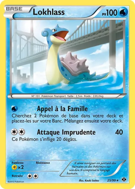Lokhlass, carte Pokémon NXD 25 — extension Destinées Futures