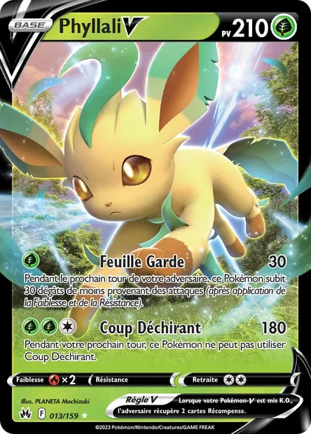 Phyllali V, carte Pokémon CRZ 013 — extension Zénith Suprême