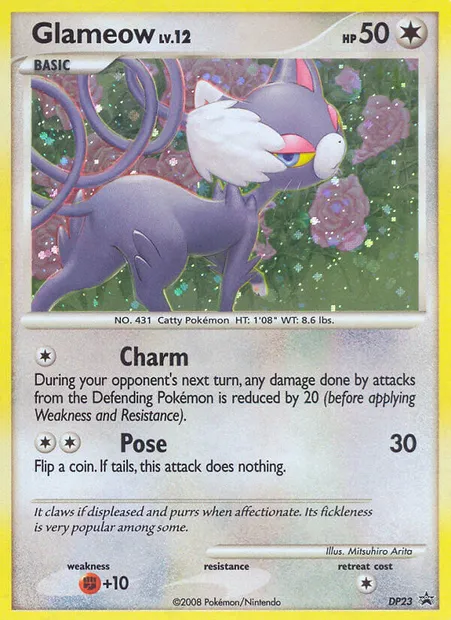 Glameow, Pokémon card DP 23 — DP Black Star Promos set