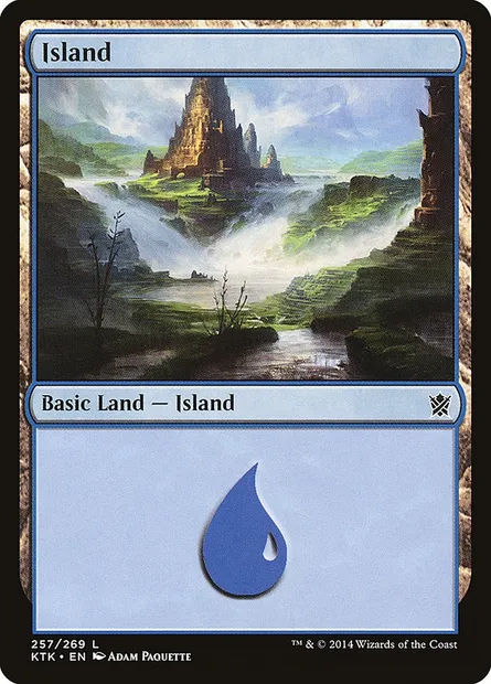 Island, Magic card KTK 257 — Khans of Tarkir set