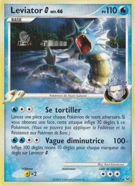 Leviator G, carte Pokémon PL 30 — extension Platine