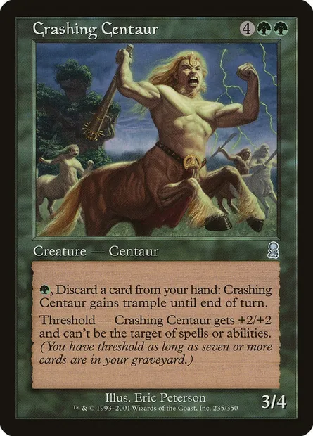 Crashing Centaur, Magic card ODY 235 — Odyssey set