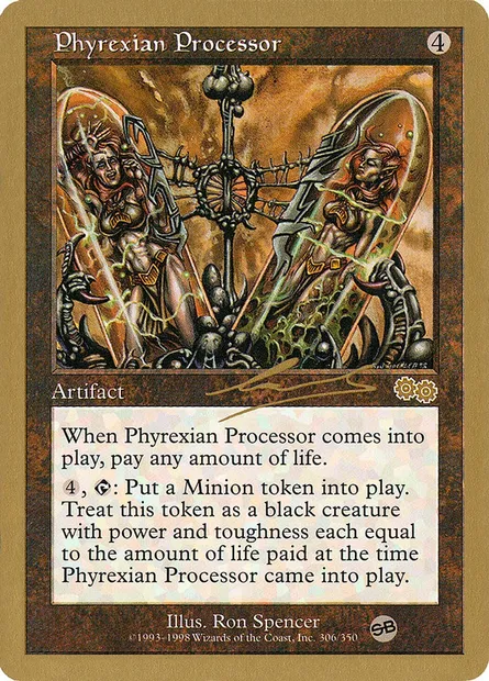 Processeur phyrexian, carte Magic WC00 nl306sb — extension World Championship Decks 2000