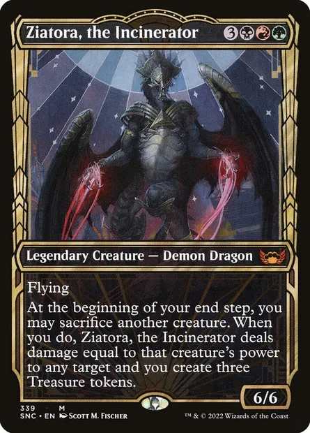 Ziatora, the Incinerator, Magic card SNC 339 — Streets of New Capenna set