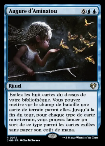Augure d'Aminatou, carte Magic CMM 73 — extension Commander Masters
