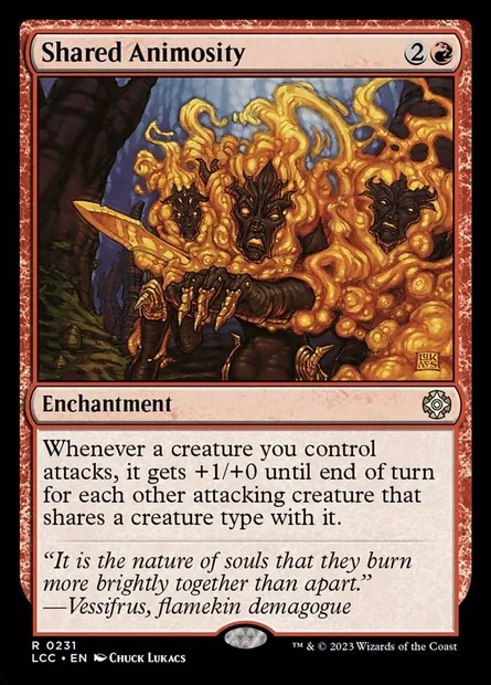 Shared Animosity, Magic card LCC 231 — The Lost Caverns of Ixalan Commander set