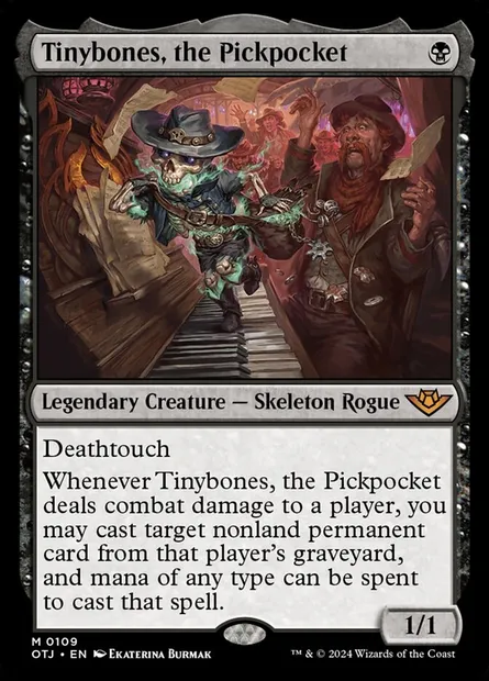 Tinybones, the Pickpocket, Magic card OTJ 109 — Outlaws of Thunder Junction set