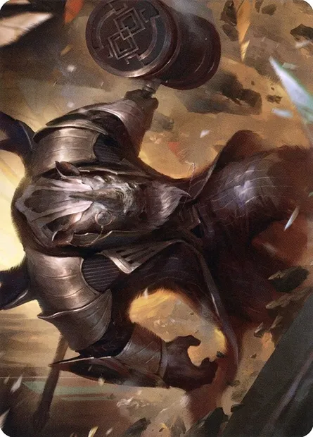 Perrie, the Pulverizer // Perrie, the Pulverizer, Magic card ASNC 43 — New Capenna Art Series set