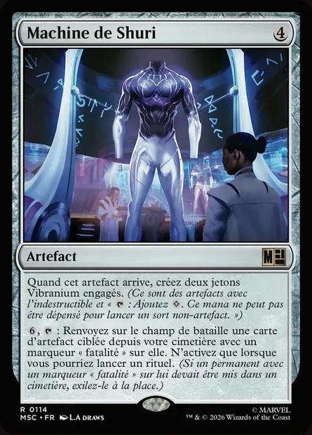 Machine de Shuri, carte Magic MSC 114 — extension Marvel Super Heroes Commander
