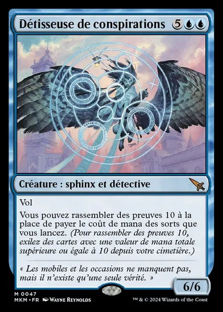 Détisseuse de conspirations, carte Magic MKM 47 — extension Murders at Karlov Manor