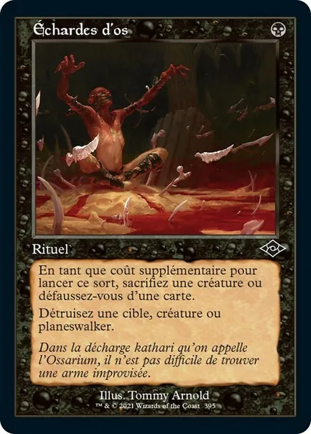Échardes d'os, carte Magic MH2 395 — extension Horizons du Modern 2