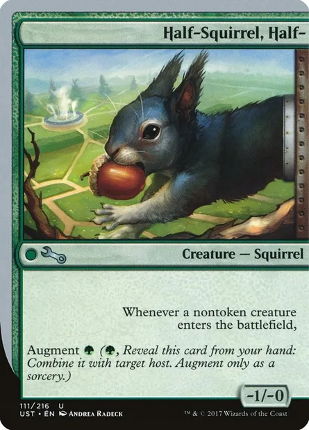 Half-Squirrel, Half-, Magic card UST 111 — Unstable set