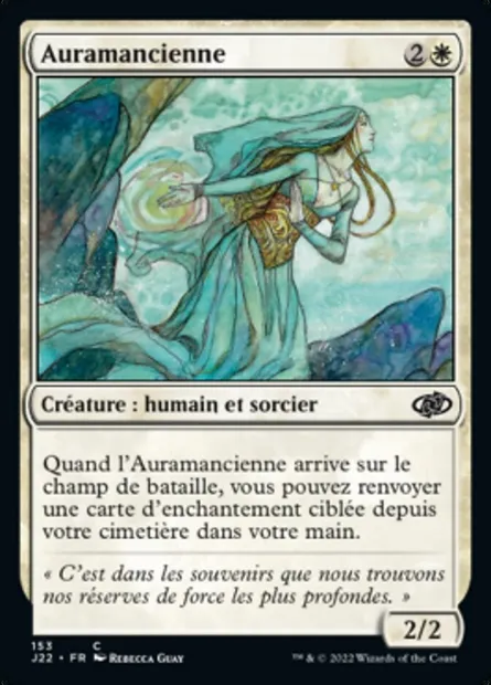 Auramancienne, carte Magic J22 153 — extension Jumpstart 2022