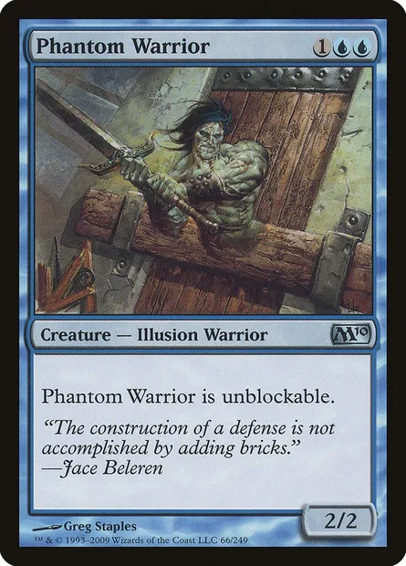 Phantom Warrior, Magic card M10 66 — Magic 2010 set