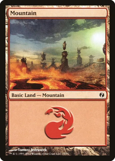 Mountain, Magic card DDI 75 — Duel Decks: Venser vs. Koth set