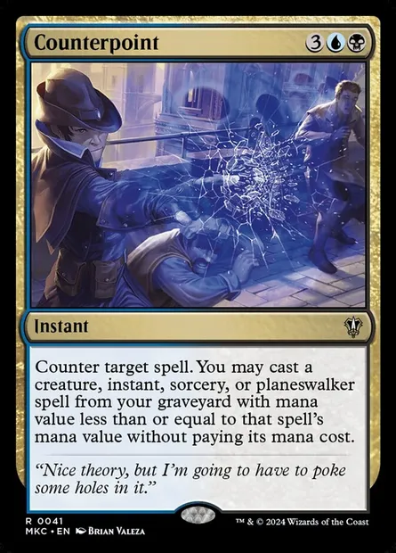 Counterpoint, Magic card MKC 41 — Murders at Karlov Manor Commander set
