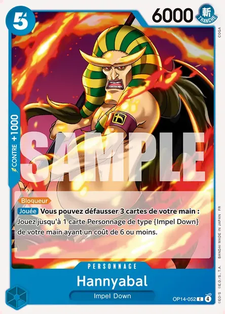 Hannyabal, carte One Piece OP14-052 — extension LES SEPT DE LA MER D'AZUR