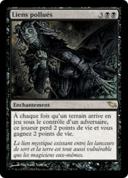 Liens pollués, carte Magic SHM 74 — extension Sombrelande