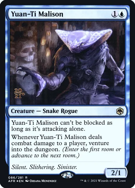 Yuan-Ti Malison, Magic card PAFR 86s — Adventures in the Forgotten Realms Promos set