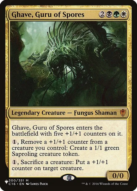 Ghave, Guru of Spores, Magic card PLST C16-200 — The List set