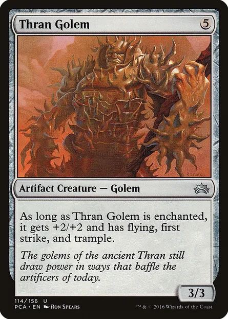 Thran Golem, Magic card PCA 114 — Planechase Anthology set