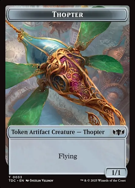Thopter, Magic card TTDC 33 — Tarkir: Dragonstorm Commander Tokens set