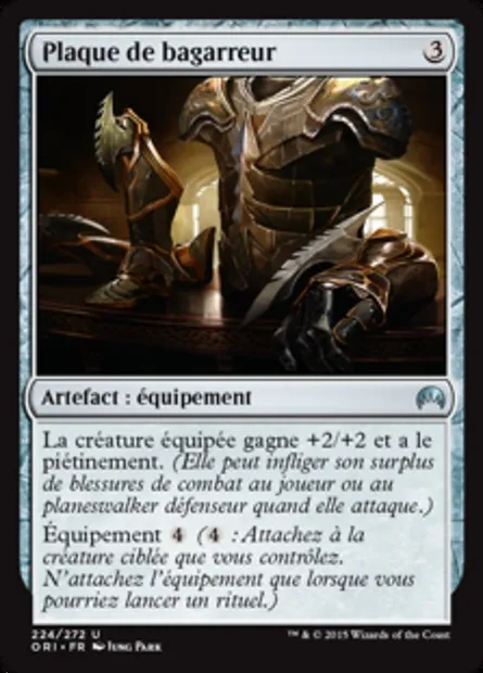 Plaque de bagarreur, carte Magic ORI 224 — extension Magic Origines