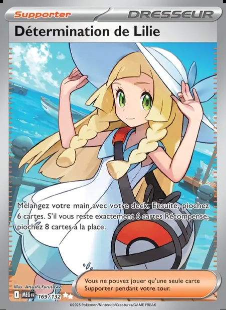 Détermination de Lilie, carte Pokémon MEG 169 — extension Méga-Évolution