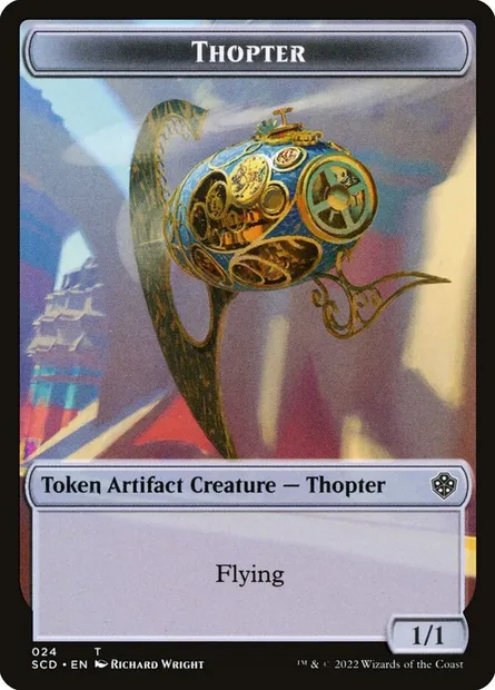 Thopter, carte Magic TSCD 24 — extension Starter Commander Deck Tokens