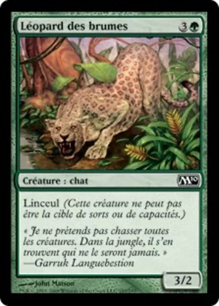 Léopard des brumes, carte Magic M10 193 — extension Magic 2010
