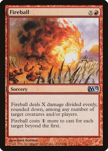 Fireball, Magic card M12 131 — Magic 2012 set
