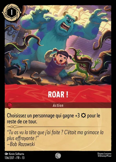 Roar !, carte Disney Lorcana CH13-136 — extension Invasion Epineuse!
