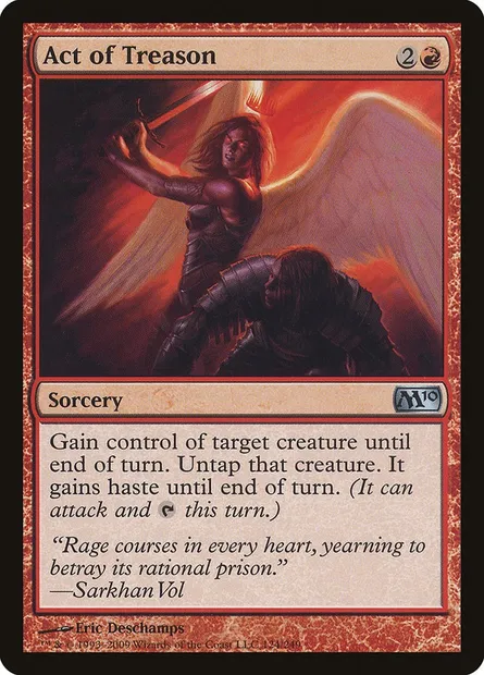 Act of Treason, Magic card M10 124 — Magic 2010 set