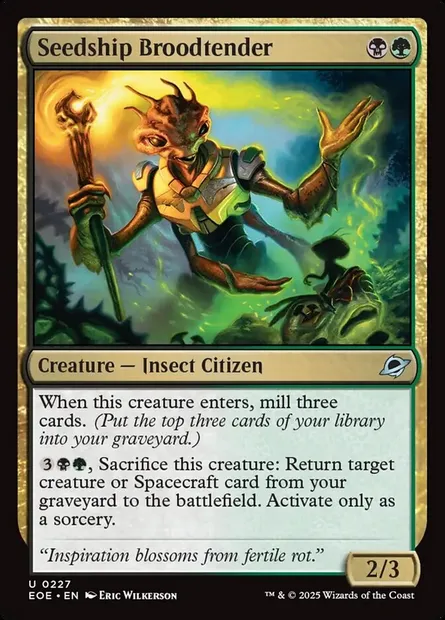 Seedship Broodtender, Magic card EOE 227 — Edge of Eternities set