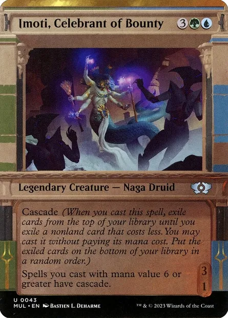 Imoti, Celebrant of Bounty, Magic card MUL 43 — Multiverse Legends set
