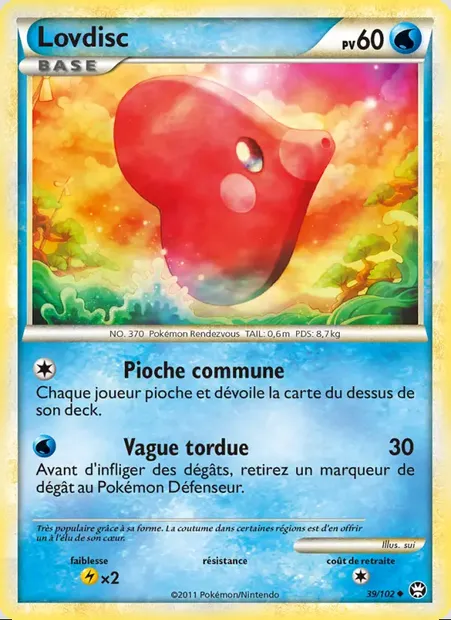 Lovdisc, carte Pokémon TM 39 — extension Triomphant