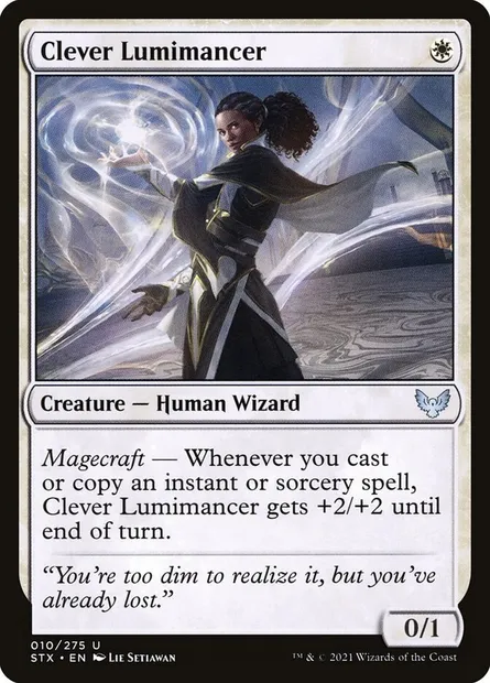 Clever Lumimancer, Magic card STX 10 — Strixhaven: School of Mages set