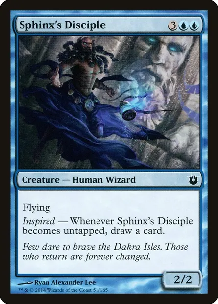 Sphinx's Disciple, Magic card BNG 51 — Born of the Gods set