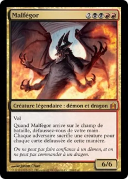 Malfégor, carte Magic CMD 208 — extension Commander 2011