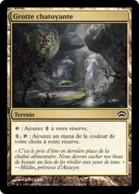 Grotte chatoyante, carte Magic PC2 126 — extension Planechase 2012