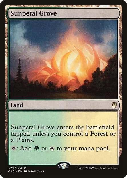 Sunpetal Grove, Magic card C16 329 — Commander 2016 set