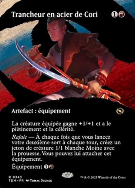 Trancheur en acier de Cori, carte Magic TDM 343 — extension Tarkir: Dragonstorm